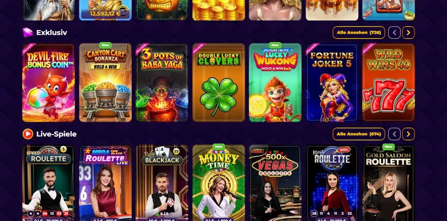 Gewinnen Sie Exklusiv-Spiele